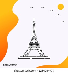 Travel EIFFEL TOWER Poster Template
