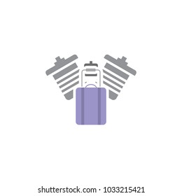 Travel Engine Logo icon Design