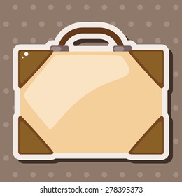 Travel equipment suitcase theme elements