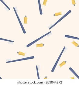 Travel equipment toothbrush ,seamless pattern