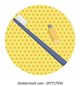 Travel equipment toothbrush theme elements