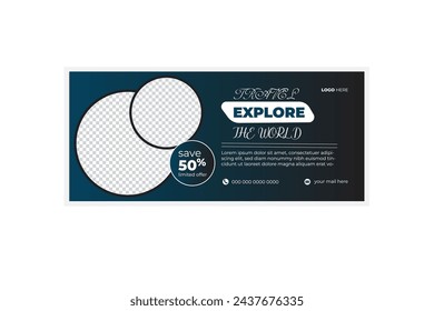  TRAVEL FACEBOOK COVER DESIGN TEMPLATE 