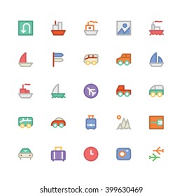 Travel flat bold Vector Icon 2