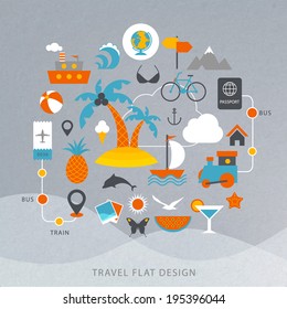 Travel flat design illustration 