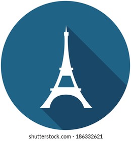 Travel Flat Icon with Shadow. Vector Pictogram. EPS 10.