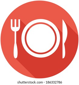 Travel Flat Icon with Shadow. Vector Pictogram. EPS 10.