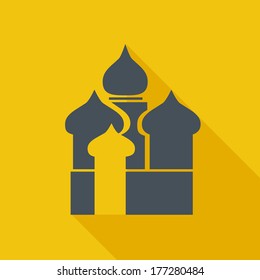 Icono plano de viaje. Pictograma vector. EPS 10.