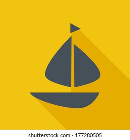 Travel Flat Icon. Vector Pictogram. EPS 10.