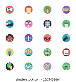 Travel Flat Icons Set