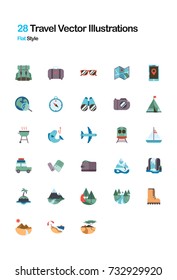 Travel Flat Vector Illustrations