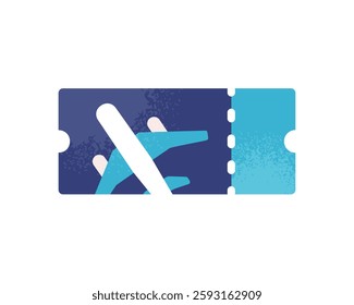Travel and flight essentials. Stylish ticket icons with the image of an airline ticket.