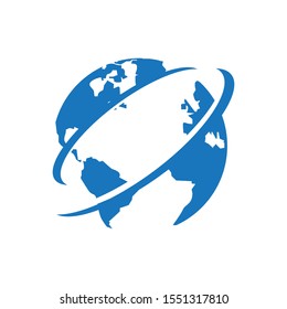 Travel Flight Logo World Globe Vector Stock Vector (Royalty Free ...