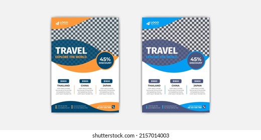 Travel Flyer For Agency Or Vacation Flyer Template 