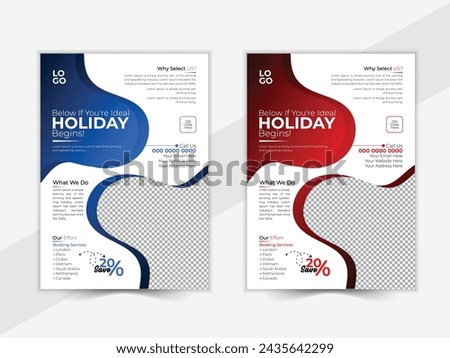 Travel Flyer Design, layout, vector,