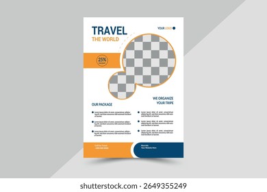 travel flyer design template, Modern  travel agency. Travel Flyer Summer Holiday Travel Flyer Template.