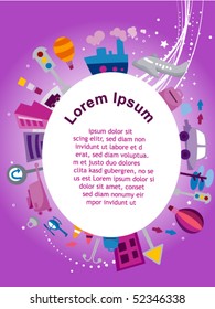 Travel Flyer Design - Vector