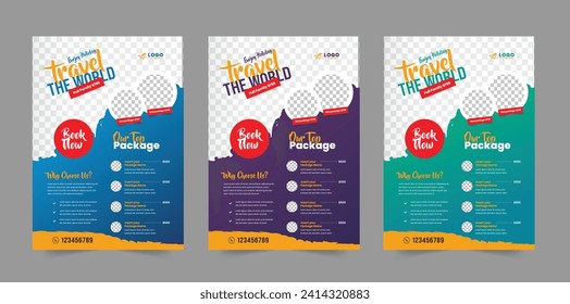 Travel flyer and holiday travel flyer Templates 