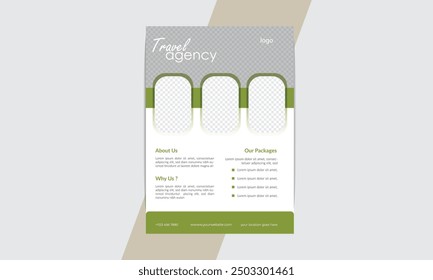 Travel Flyer, Perfect for Advertising, Leaflet