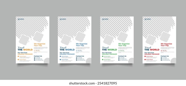 Travel flyer or print-ready tour, travel, or tourism flyer design template. Travel Flyer Summer Holiday Travel Flyer Template