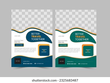 A travel Flyer is a promotional material that advertises a destination.