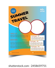 Travel Flyer Template Design for merkating