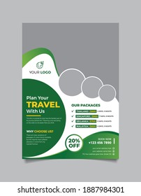 Travel Flyer Template Design. Summer Party Flyer Design, Tour Flyer Template.