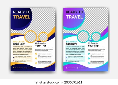 Travel Flyer Template Design Tour