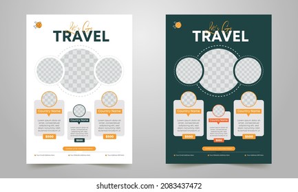 Travel Flyer Templates, Holiday, Summer Travel And Tourism Flyer