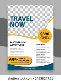 Travel Flyer | Tour Travel Flyer Design | Travel Flyer Template Agency Design | Creative Travel Flyer Template