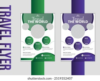 Travel Flyer, Tour and Travel Flyer Template, Travel Agency Flyer Template 
