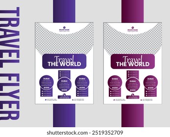 Travel Flyer, Tour and Travel Flyer Template, Travel Agency Flyer Template 