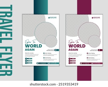 Travel Flyer, Tour and Travel Flyer Template, Travel Agency Flyer Template 