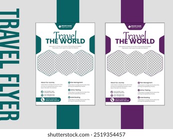 Travel Flyer, Tour and Travel Flyer Template, Travel Agency Flyer Template 