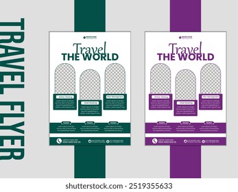 Travel Flyer, Tour and Travel Flyer Template, Travel Agency Flyer Template 