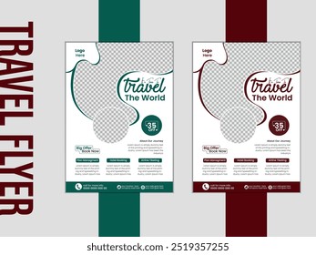 Travel Flyer, Tour and Travel Flyer Template, Travel Agency Flyer Template 