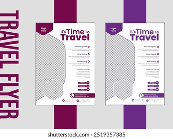 Travel Flyer, Tour and Travel Flyer Template, Travel Agency Flyer Template 