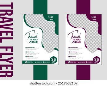 Travel Flyer, Tour and Travel Flyer Template, Travel Agency Flyer Template 