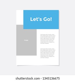 Travel flyer vector template. Flyer design, cover modern layout, print template, poster, flyer in A4 with creative design, colorful design for business, creative purpose - Vector