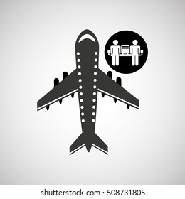 travel flying concept waiting design, vector illustration  graphic 