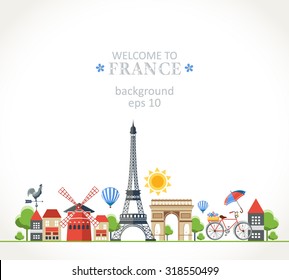 Travel France panorama background