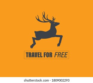 Travel For Free logo Design Vector.