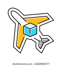 Icono de color amigable para viajes. Vector amigable para viajes. Ilustración de símbolo aislado