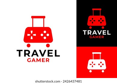 Travel Gamer Suitcase Logo Design