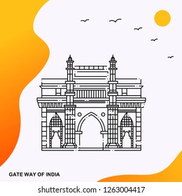 Travel GATE WAY OF INDIA Poster Template