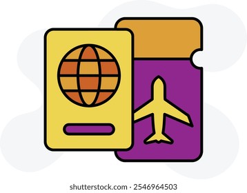 Travel Gear Icon Representing Essential Tools, Equipment, and Accessories for Travelers, Perfect for Highlighting Adventure Preparation, Packing, and On-the-Go Essentials with a Practical and Ready-fo