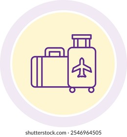 Travel Gear Icon Representing Essential Tools, Equipment, and Accessories for Travelers, Perfect for Highlighting Adventure Preparation, Packing, and On-the-Go Essentials with a Practical and Ready-fo