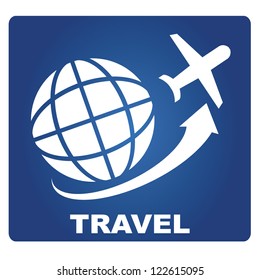 travel, globe and plane