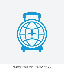 Travel Globe Plane Logo Design Inspiration