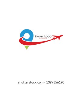 Travel go Logo. Airplane design, airplane tickets, travel agencies