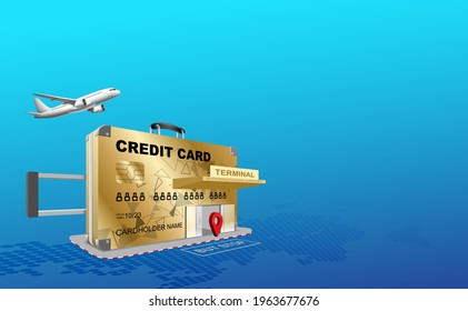 Travel with a gold credit card, special privileges, buy, pay, transfer money locally and abroad all over the world, safe, low interest, high limit. With accident and health insurance